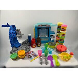 Play-Doh LOT: Kitchen Creations Drizzy Ice Cream Playset & Magical Oven Set With